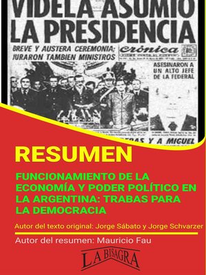 cover image of Resumen de Funcionamiento de la Economía y Poder Político en la Argentina